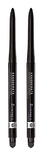 Rimmel London exaggerate auto waterproof eye definer in blackest black, 2 Count Rimmel