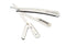 BRYERRE Professional Barber Straight Razor Safety Edge with 100-Pack Derby Blades 100 Percent Stainless Steel for Smooth Shave (Silver) BRYERRE
