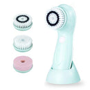 Gackoko Facial Cleansing Brush- Latest advanced cleasing Technology & 3 Brush Heads-USB Rechargeable Electric Rotating Face- IPX6 Waterproof-Advanced Face Spa System for Exfoliating Deep clease (Blue) Gackoko