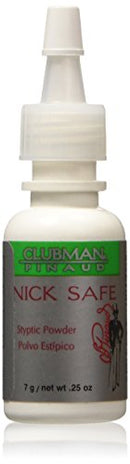 Clubman Nick Safe Styptic Powder Bottle 0.25 oz Clubman