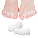 Anatomical Gel Toe Separators, Spreaders & Straighteners- Relieves Foot Pain and Corrects Toes- Pedicure Toe Separator- Used as Toe Guards, Toe Spacer for Hammer and Overlapping Toes- Bunion Corrector Relax Tony