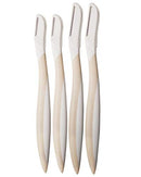 Finishing Touch Flawless Dermaplane Facial Exfoliator and Hair Remover, 4 Count Finishing Touch