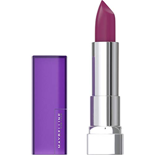 Maybelline Color Sensational Lipstick, Lip Makeup, Matte Finish, Hydrating Lipstick, Nude, Pink, Red, Plum Lip Color, Berry Bossy, 0.15 oz; (Packaging May Vary) Maybelline New York