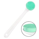 Silicone Bath Body Brush Exfoliator, Back Brush Scrubber Long Handle for Shower with Soft Bristles, Shower Brush Scrubber for Body Men and Women, BPA Free, Non-Slip V-TOP