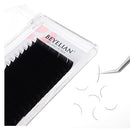 BEYELIAN MATTE BLACK Ellipse Flat Eyelash Extensions Mink Individual Semipermanent Lash Extensions C 0.15mm 14mm BEYELIAN