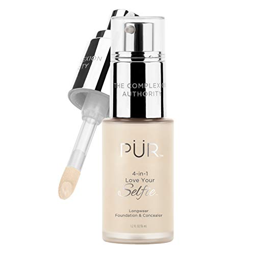 PÜR 4-in-1 Love Your Selfie Longwear Foundation & Concealer, LG3, 1.2 Fl Oz PÜR MINERALS