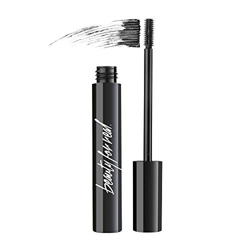 Beauty for Real Hi-Def Mascara, Just Black - Defining & Volumizing Lash Definer, Curls Lashes - Humidity & Smudge Proof - Micro Brush Ensures Versatile Application - 0.31 fl oz Beauty For Real
