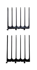 CombPal Scissor Clipper Over Comb Hair Cutting Tool - Barber Hair cutting kit - DIY Home Hair cutting Guide Comb Set (Jumbo Guide, Black) CombPal