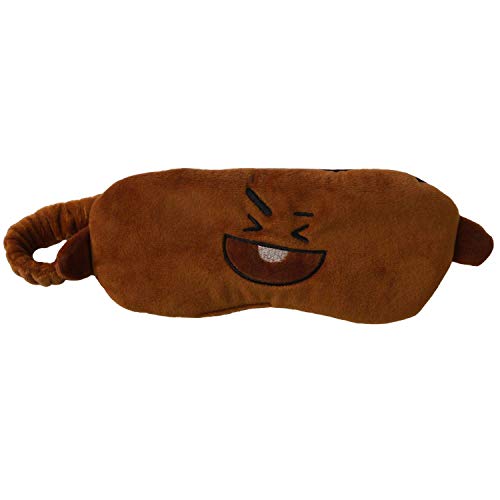 Concept One BT21 LINE Friends Sleep Mask, Eye Cover Blindfold for Sleeping, Brown, One Size Concept One