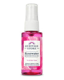 Heritage Store Rosewater, Refreshing Facial Mist for Glowing Skin, With Damask Rose Oil, All Skin Types, Rose Water Spray for Face Made Without Dyes or Alcohol, Vegan & Cruelty Free HERITAGE STORE