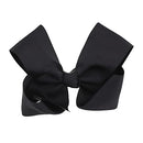 5.5 Inch Grosgrain Hair Bow Clip For Woman And Girls (Black) Motique Accessories