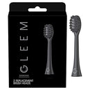 Gleem Electric Toothbrush Refill Head, 2 count, Black Gleem