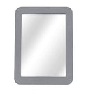 Magnetic Locker Mirror for School Locker, Gym Locker, Office Cabinet, Workshop or Refrigerator, Makeup Mirror, Locker Accessory, Toolbox, Glass 5" x 7" Gray PTY