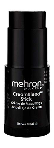 Mehron Makeup CreamBlend Stick - Body Paint (.75 oz) (BLACK) Mehron