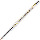 PANA Kolinsky 3D Acrylic Nail Brushes with Liquid Glitter Handle - For Professional Acrylic Powder Liquid Manicure Pedicure (Gold Color, Size 4) PANNA