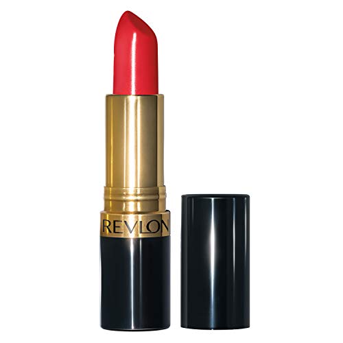 Revlon Super Lustrous Lipstick, High Impact Lipcolor with Moisturizing Creamy Formula, Infused with Vitamin E and Avocado Oil in Red / Coral, Ravish Me Red (654) REVLON