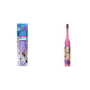 Oral-B Pro-Health Jr. Battery Powered Kid's Toothbrush Featuring Disney's Frozen, Soft, 1 ct & Disney Princess Power Kid's Toothbrush 1 Count Characters May Vary Oral-B
