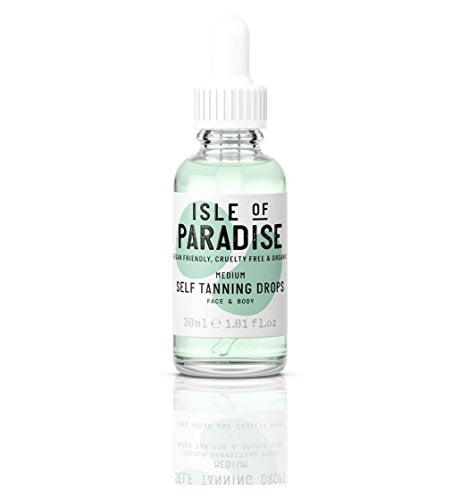 Isle of Paradise Self Tanning Drops, Medium (Golden Glow) - Vegan and Cruelty Free Self-Tan Drops, 1.01 Fl Oz Isle of Paradise