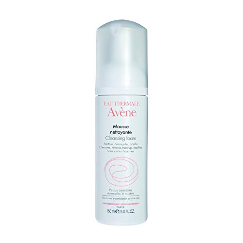 Eau Thermale Avene Cleansing Foam, Soap Free Foaming Face Wash For Oily, Sensitive Skin, 5 oz. Eau Thermale Avène