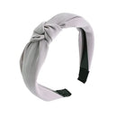 Light Grey Solid Turban Knot Headband Hair Band for Ladies Motique Accessories