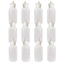 510 Central Boston Round Flip Top Pour Spout Cap 120mL (4oz, 12 Pack) LDPE Plastic Bottle Made In USA 510 Central