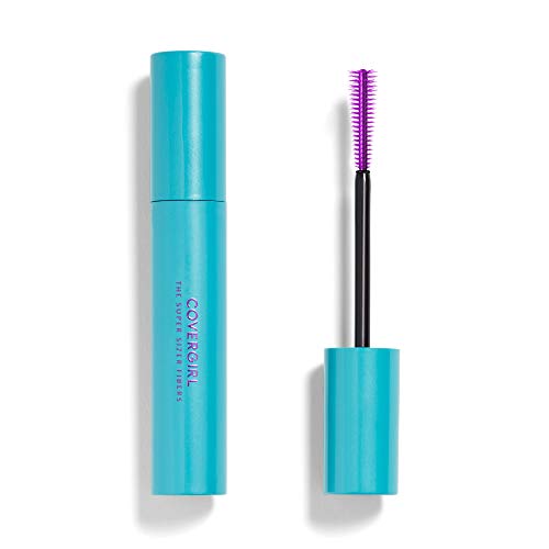 COVERGIRL Super Sizer Fibers Mascara, Black 805, 0.35 Ounce (Packaging May Vary) Volumizing Mascara with Brush COVERGIRL