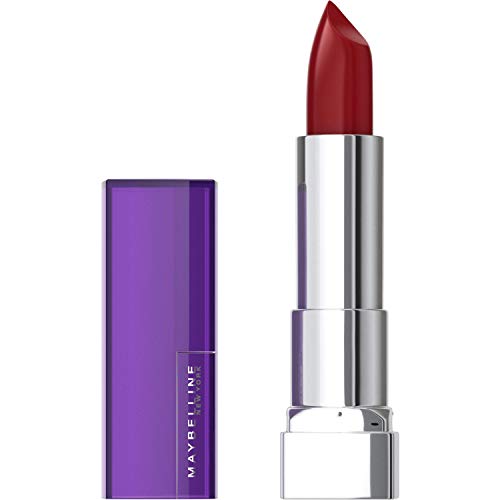 Maybelline Color Sensational Lipstick, Lip Makeup, Cream Finish, Hydrating Lipstick, Nude, Pink, Red, Plum Lip Color, Plum Rule, 0.15 oz; (Packaging May Vary) Maybelline New York