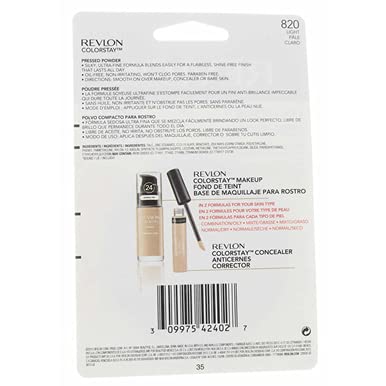 Revlon ColorStay Pressed Powder with SoftFlex, Light 820, 0.3 Ounces (Pack of 2) Infinity Warehouse