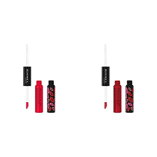 Rimmel Provocalips 16hr Kissproof Lipstick, Kiss Me You Fool, 0.14 Fluid Ounce & Rimmel Provocalips 16hr Kissproof Lipstick, Play with Fire Rimmel