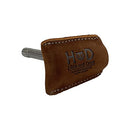 Hide & Drink, Leather Double Edge Safety Razor Head Protective Sheath, Shaving Travel Cover, Handmade Includes 101 Year Warranty :: Swayze Suede Hide & Drink