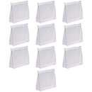BLUECELL 10 PCS Mini Small PVC Transparent Plastic Cosmetic Organizer Bag Pouch With Zipper Closure,Travel Toiletry Makeup Bag BLUECELL