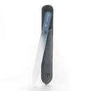 GERMANIKURE Personalized Glass Nail File - Hug The Dog - Czech Glass Fingernail Files in Leather Case for Natural Nails, Gel, Acrylic - Ethically Made - Engraved Manicure & Pedicure Tools… GERmanikure