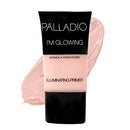 Palladio I'm Glowing Illuminating Primer, 0.67 oz, Pearly Pink Makeup Primer for Face, Contains Aloe Vera, Grape Seed Oil, Green Tea, Brightens Complexion, Combats Wrinkles, Fine Lines & Pores Palladio