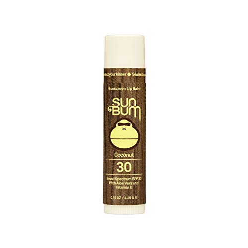 Sun Bum SPF 30 Sunscreen Lip Balm | Vegan and Cruelty Free Broad Spectrum UVA/UVB Lip Care with Aloe and Vitamin E for Moisturized Lips | Coconut Flavor |.15 oz Sun Bum