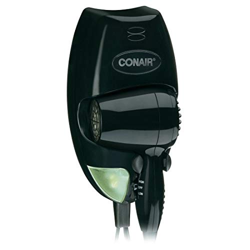 Hairdryer, Wallmount, Black, 1600 Watts Conair