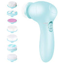 Electric Facial Cleansing Brush 7 in 1 - Fabuday Face Skin Spin Brush for Deep Cleansing, Gentle Exfoliating, Blackhead Removing and Massaging, Battery Operated Facial Cleanser Brush Fabuday