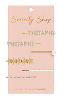 Theta Phi Alpha - Sorority Hair Clips - 6/pack Sorority Shop