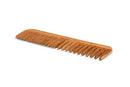 Bass Brushes | Grooming Comb | Premium Bamboo Teeth and Handle | Wide Tooth/Fine Tooth Combination | Dark Finish | Model W3 - DB Bass Brushes