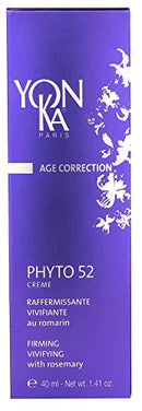 Yon-Ka Phyto 52 Skin Firming Cream (40ml) Anti-Aging Facial Moisturizer and Night Creme, Tighten Skin and Reduce the Look of Pores with Vitamin E, Paraben-Free Yonka