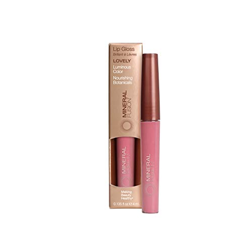 Mineral Fusion Lip Gloss, Lovely, 0.135 Ounce Mineral Fusion