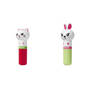 Lip Smacker Lippy Pal Lip Balm, Kitten, Water-Meow-Lon, 0.14 Ounce With Bunny, Hoppy Carrot Cake, 0.14 ounce Lip Smacker