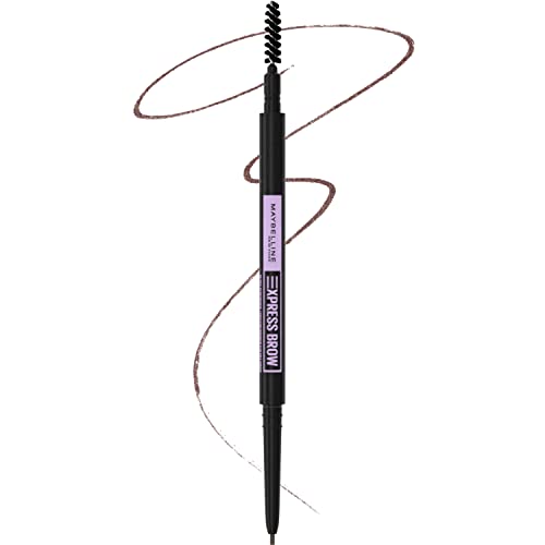 Maybelline New York Brow Ultra Slim Defining Eyebrow Makeup Mechanical Pencil With 1.55 MM Tip & Blending Spoolie For Precisely Defined Eyebrows, Medium Brown, 0.003 oz. Maybelline New York