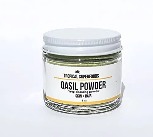 Qasil Powder | Somalia Beauty Secret | Face Mask | Hair Mask | Qasil Mask | Organic | Pure | Premium Quality (1 oz) Tropical Superfoods