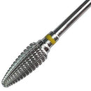 PANA Professional 3/32" Shank Size - Large Cone Silver Carbide Bit Extra Fine Grit - Nail Drill Bit for Dremel Machine PANA
