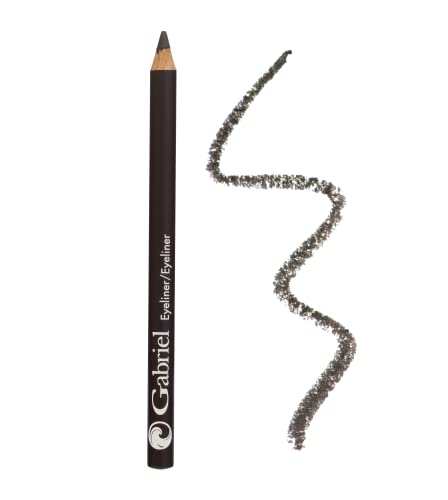 Gabriel Cosmetics Classic Eyeliner (Charcoal), Natural Eye Liner, Paraben Free, Vegan, Gluten-free, Cruelty- free, Non GMO, long lasting, Infused with Jojoba Seed Oil, Super Smooth, 0.04 oz. Gabriel Cosmetics