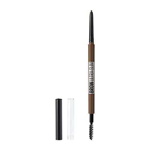 Maybelline New York Brow Ultra Slim Defining Eyebrow Makeup Mechanical Pencil With 1.55 MM Tip & Blending Spoolie For Precisely Defined Eyebrows, Medium Brown, 0.003 oz. Maybelline New York