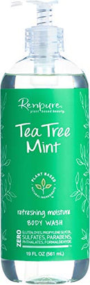 Renpure Plant-Based Beauty Tea Tree Mint Refreshing Moisture Body Wash, 19 Fluid Ounces RENPURE