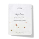 100% PURE Anti Acne Sheet Face Mask Clarifying Facial Skincare Detoxify & Calm Breakouts & Irritated Skin Soothing Anti-Inflammatory Botanical Boost & Deep Pore Cleanse for Women & Men - 1 Mask 100% PURE