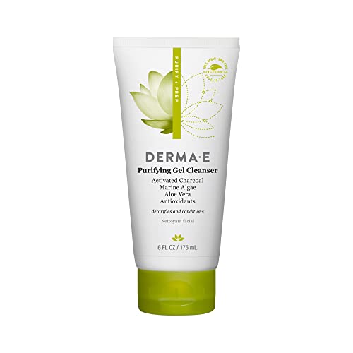 DERMA E Purifying Gel Cleanser, Activated Charcoal, 6oz DERMA-E