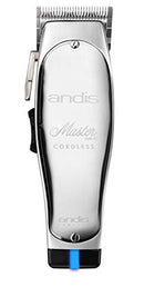 Andis 12470 Professional Master Cordless Lithium Ion Adjustable Blade Hair Clipper, Silver Andis
